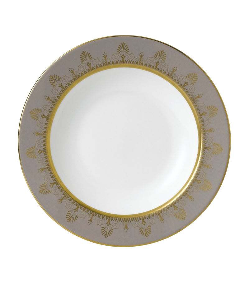 Wedgwood Anthemion Grey soup plate 23cm (British brand)