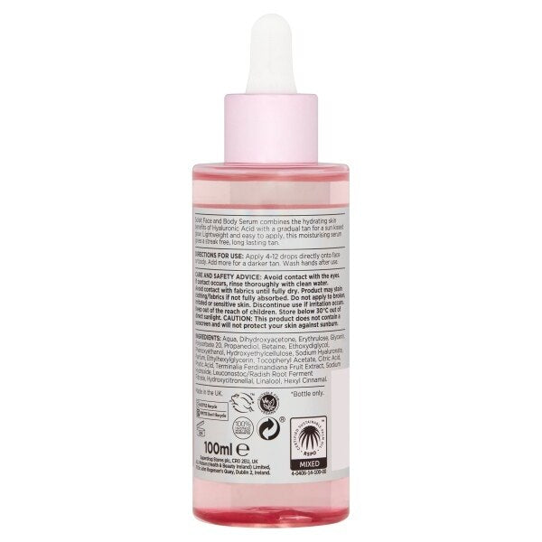 Superdrug Solait Tan Drops with Hyaluronic Acid 100ml GOODS Superdrug   