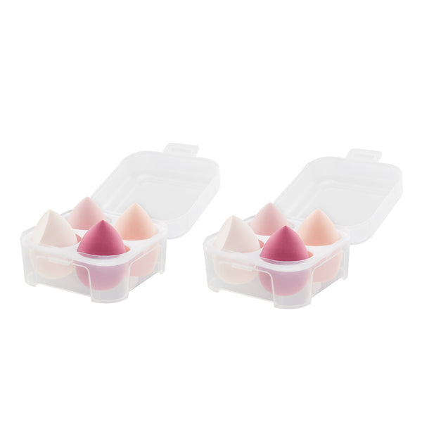 Livingandhome pink makeup sponges 8-piece set, imported from the UK
