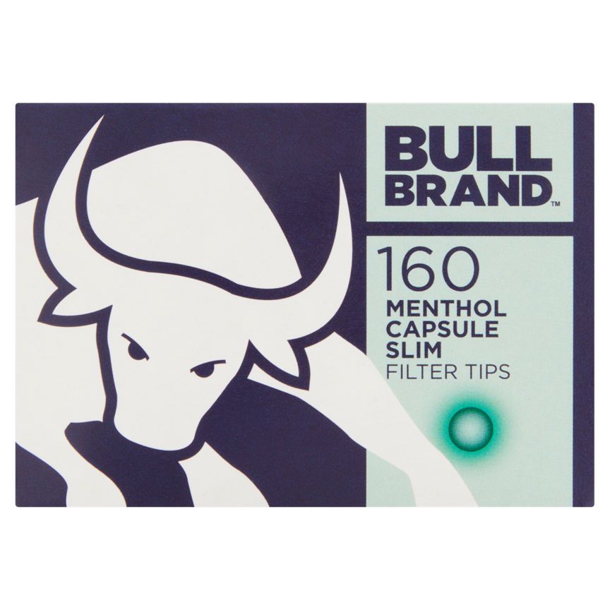 Bull Brand 160 Menthol Capsule Slim Filter Tips