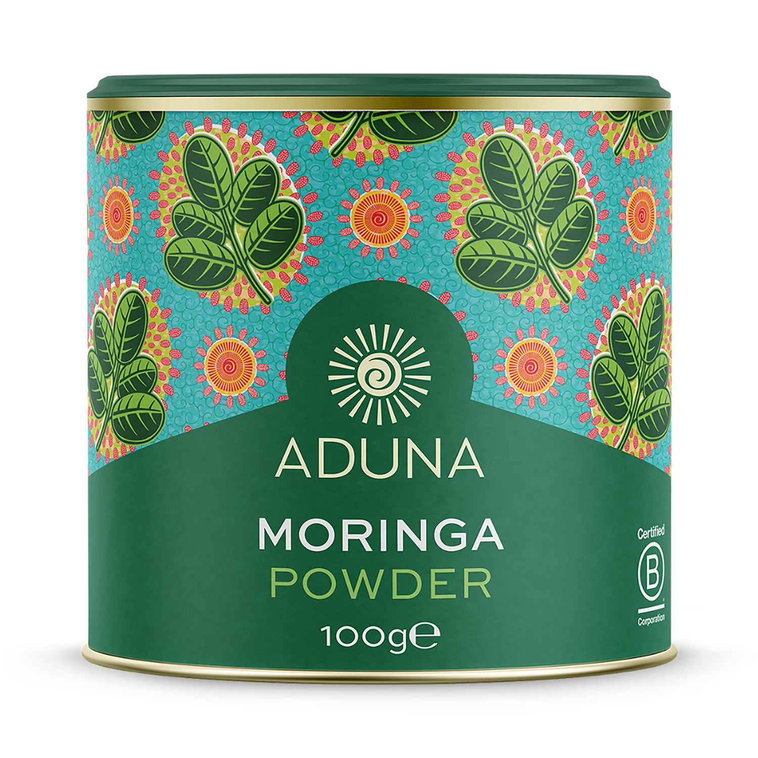 Aduna Organic Moringa Green Superleaf Powder 100g - British product