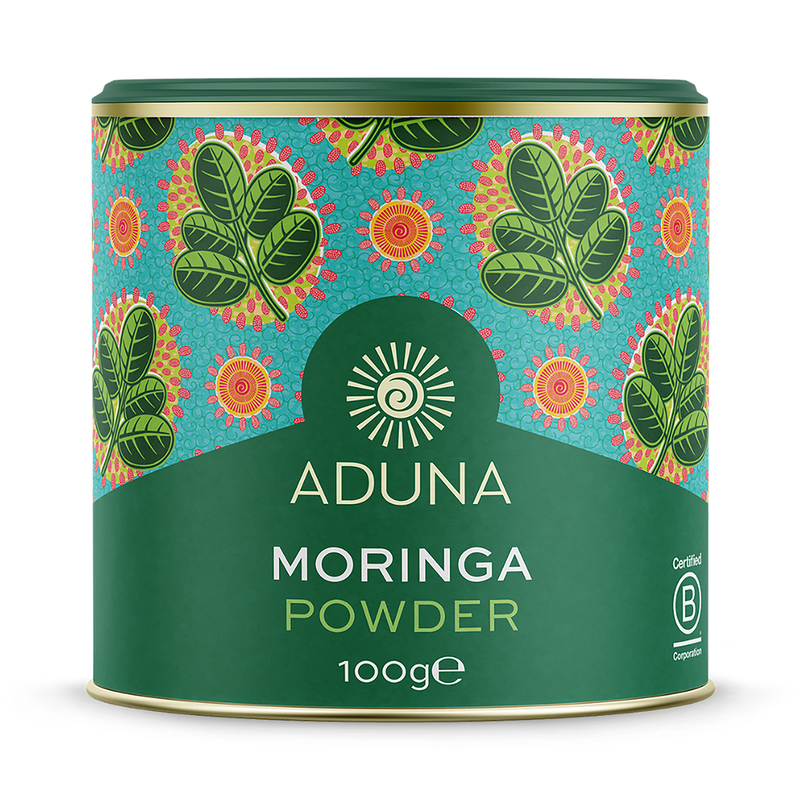 Aduna Organic Moringa Green Superleaf Powder 100g - British product