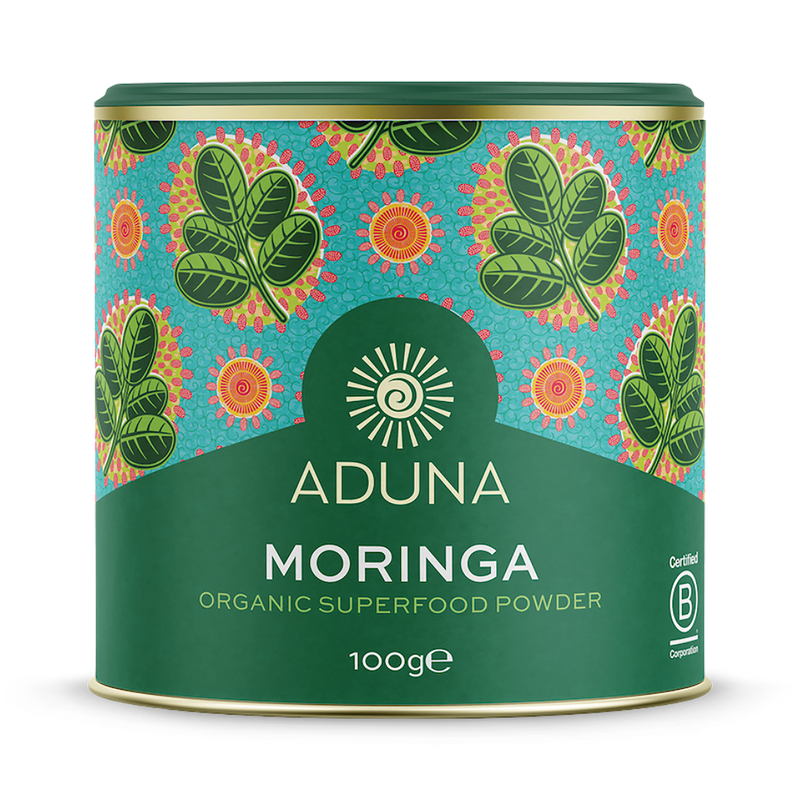 Aduna Organic Moringa Green Superleaf Powder 100g - British product