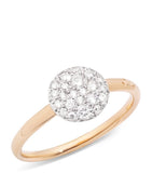 Pomellato Sabbia diamond ring in rose gold - British product