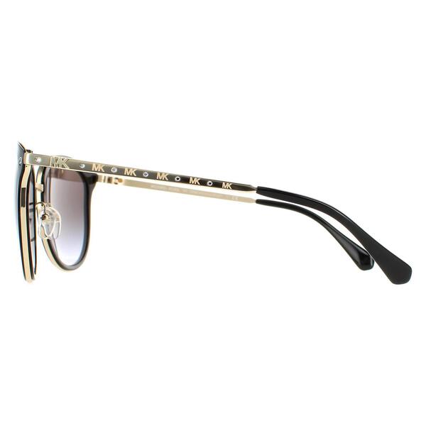 Michael Kors Adrianna Bright sunglasses black round lightweight metal - British product