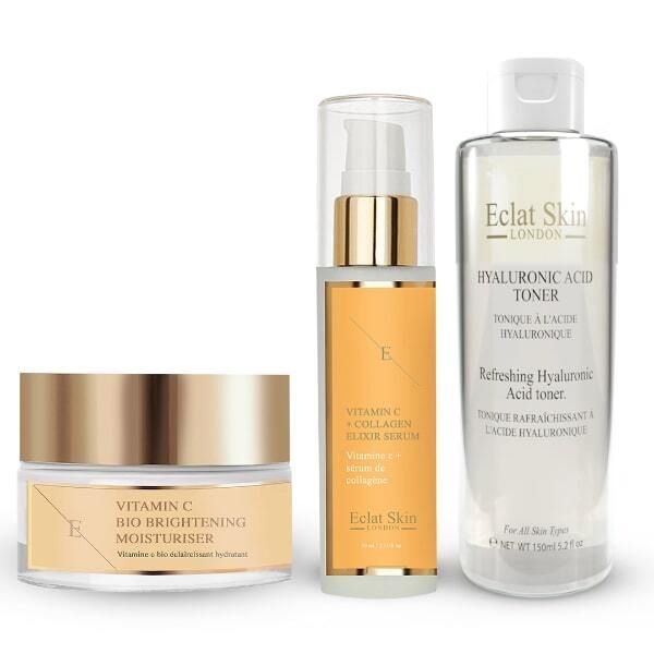 Eclat Skin London VitC Moisturiser+HA Toner+Vit C Serum GOODS Superdrug   