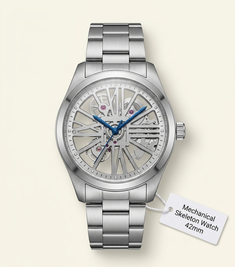 Cartier Santos skeleton steel watch 39.8mm - British product