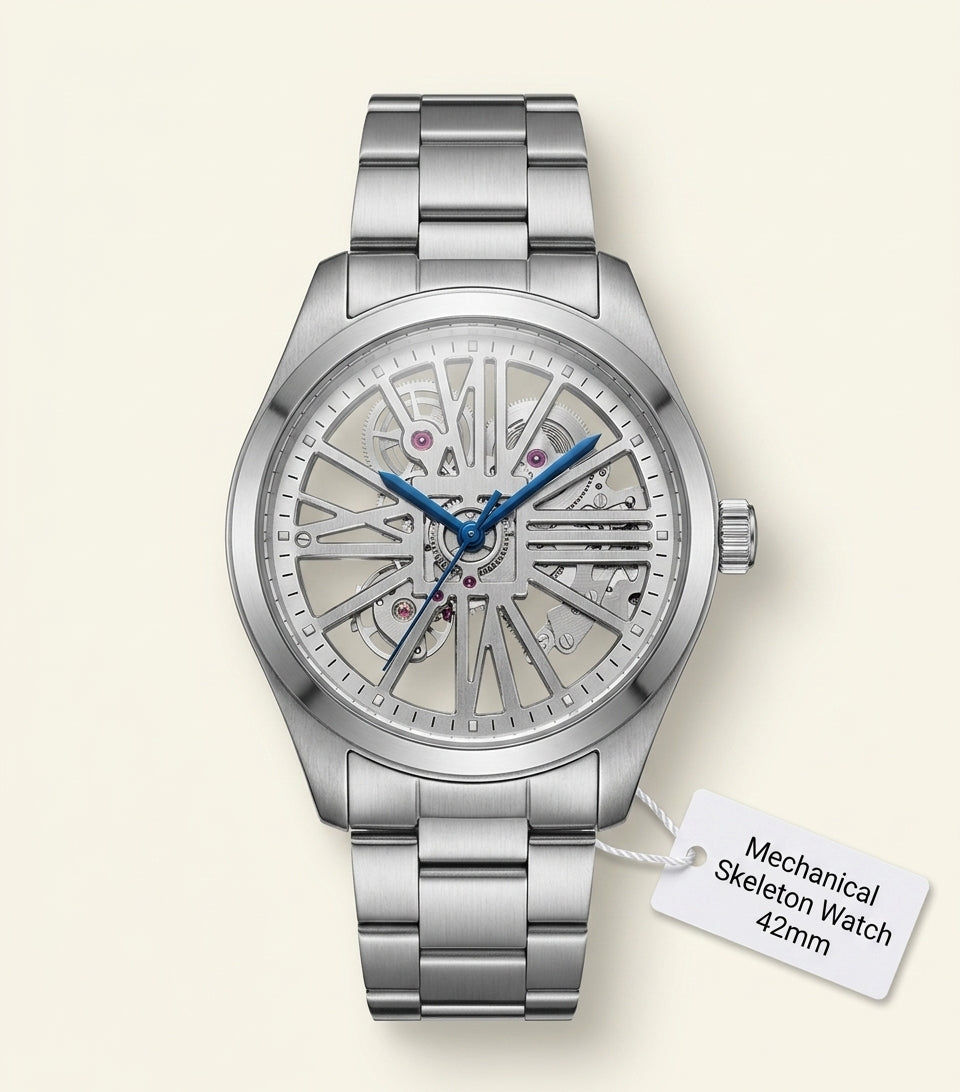 Cartier Santos skeleton steel watch 39.8mm - British product