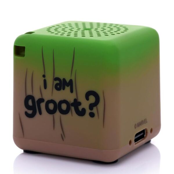 Bitty Boomers Marvel Groot micro Bluetooth speaker, imported from the UK