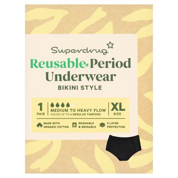 Superdrug Luna Period Bikini Pants Extra Large (British brand)