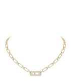 Messika Move Link yellow gold diamond necklace 4.50ct (British brand)