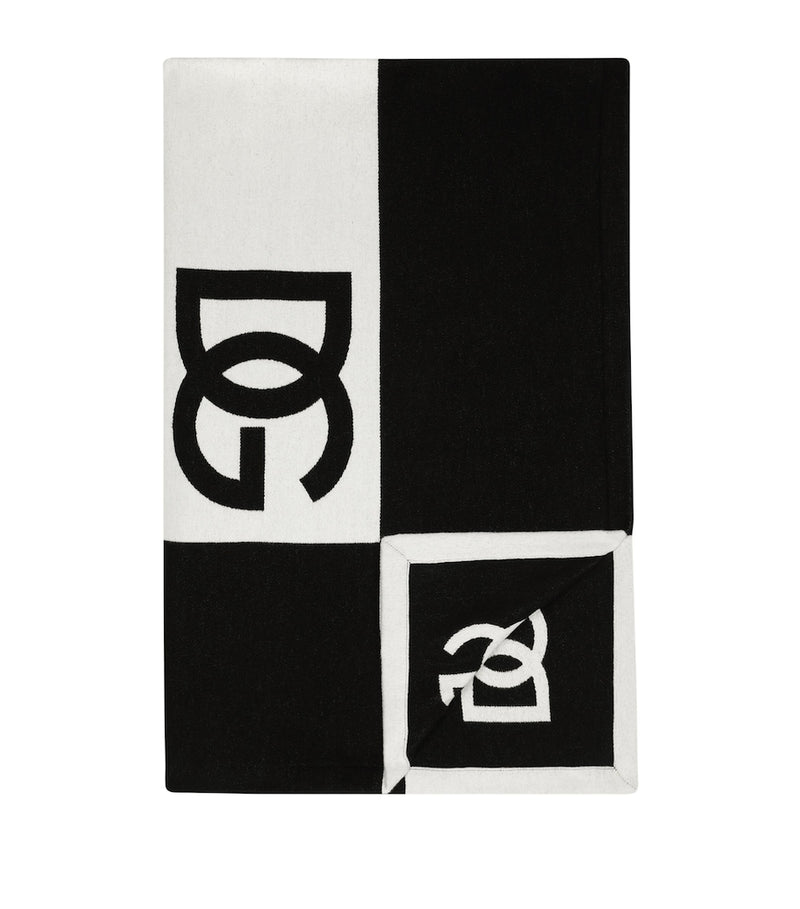 Dolce&Gabbana cotton logo throw 133cm x 173cm - British product