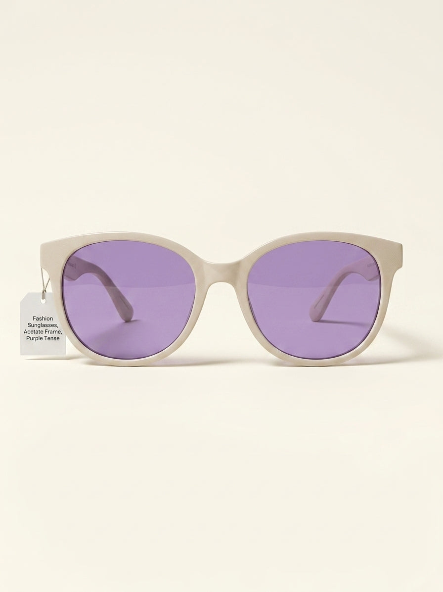 Vivienne Westwood White 5137 sunglasses in zebra marble acetate (British brand)