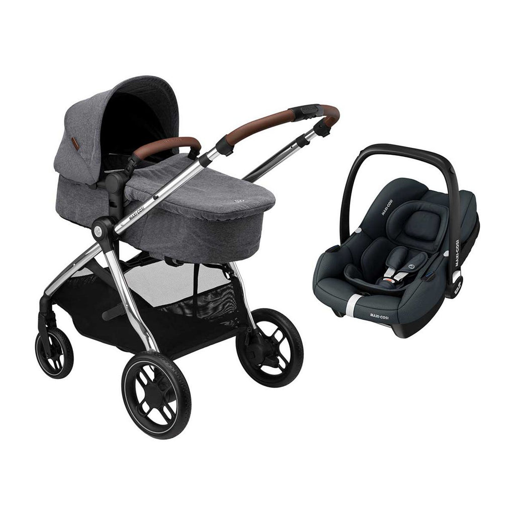 Maxi-Cosi Zelia Luxe with Cabriofix i-Size Travel System Twillic Grey