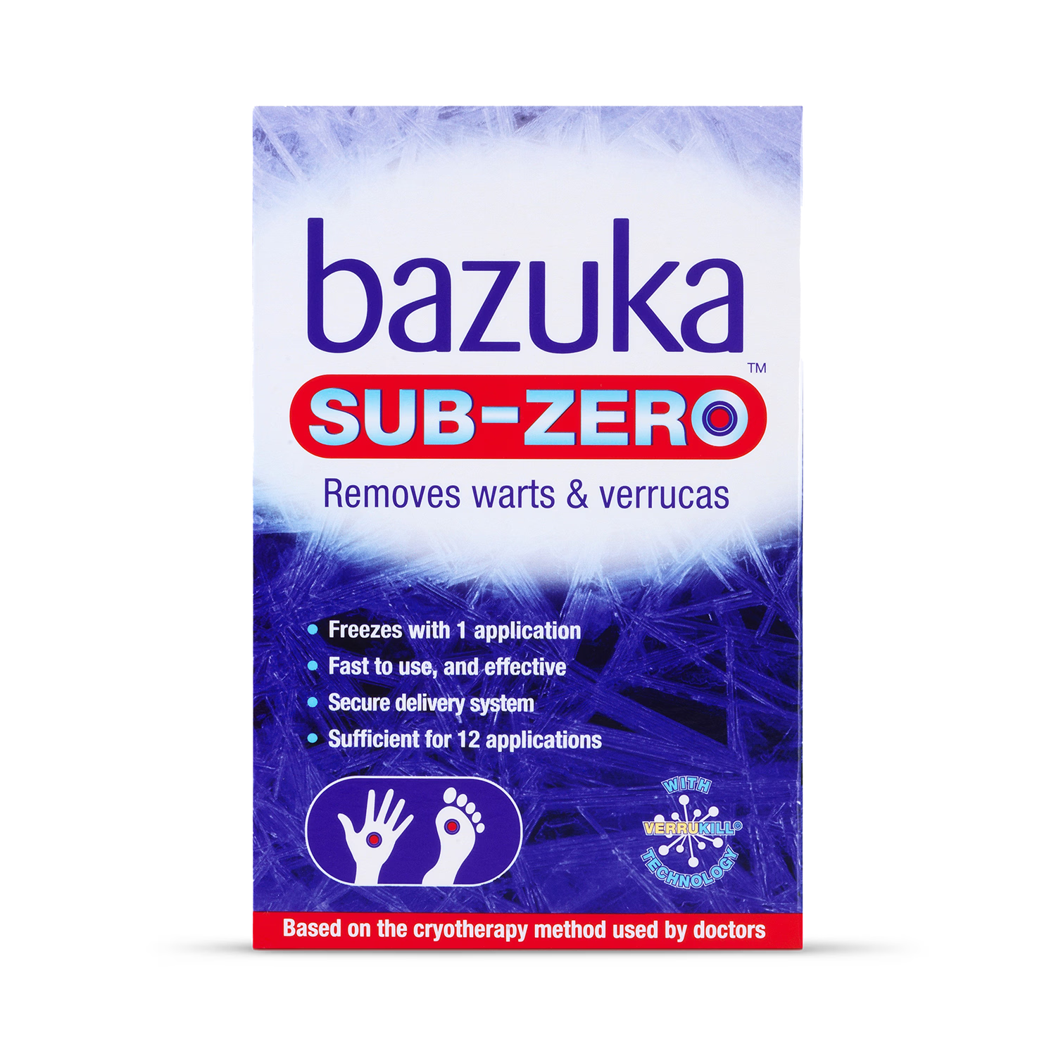 Bazuka Sub Zero wart freezing device 50ml (British brand)