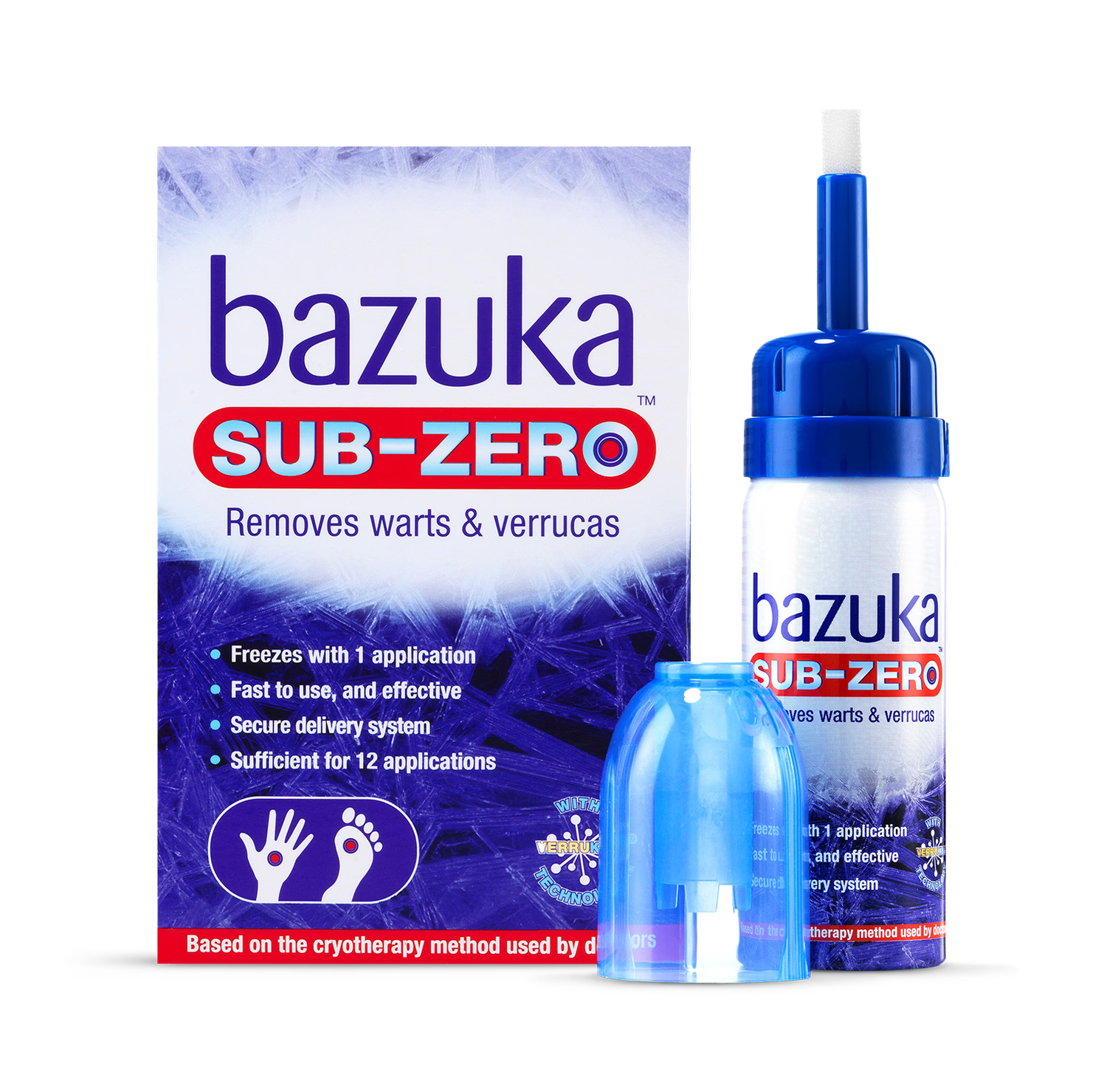 Bazuka Sub Zero wart freezing device 50ml (British brand)