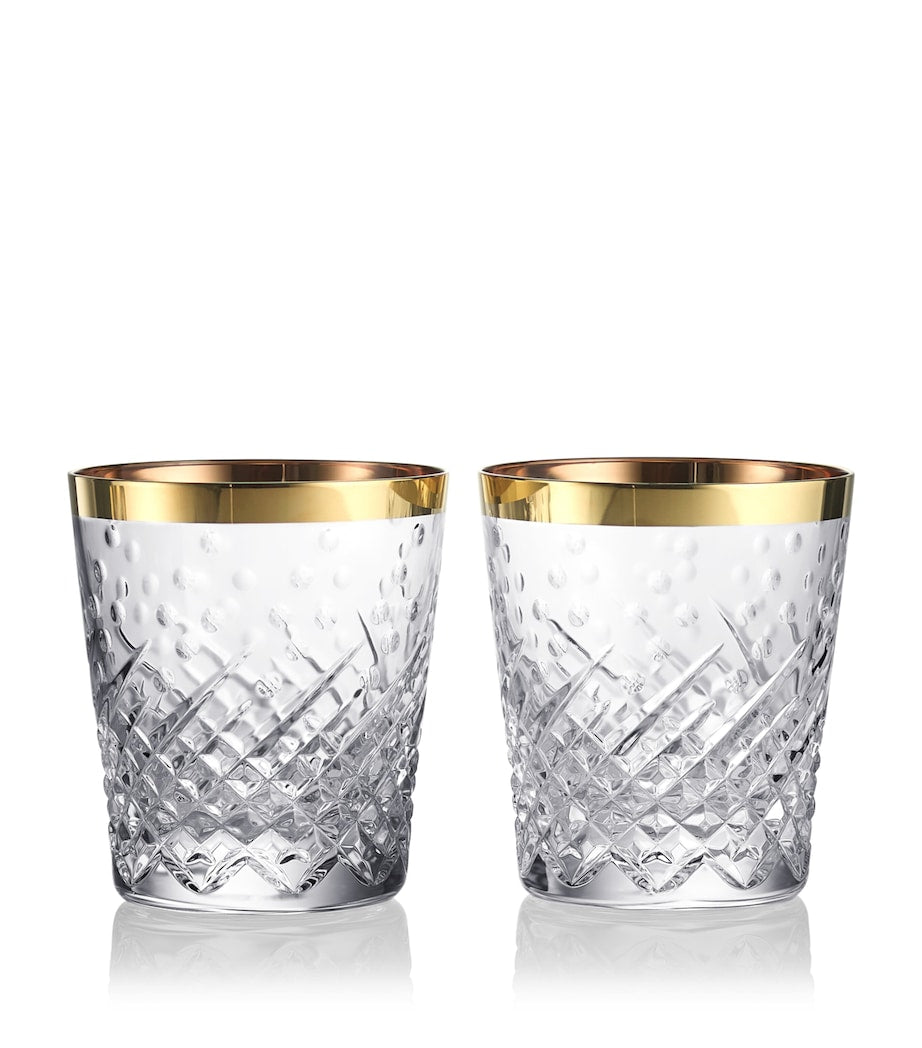 Waterford Gilded Crystal Tumblers 340ml - British product