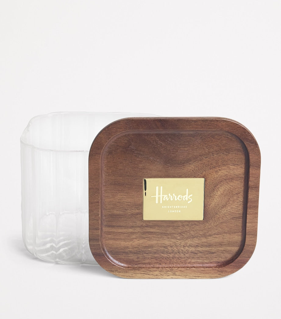 Harrods small glass storage jar 10cm height - British product
