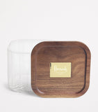 Harrods small glass storage jar 10cm height - British product