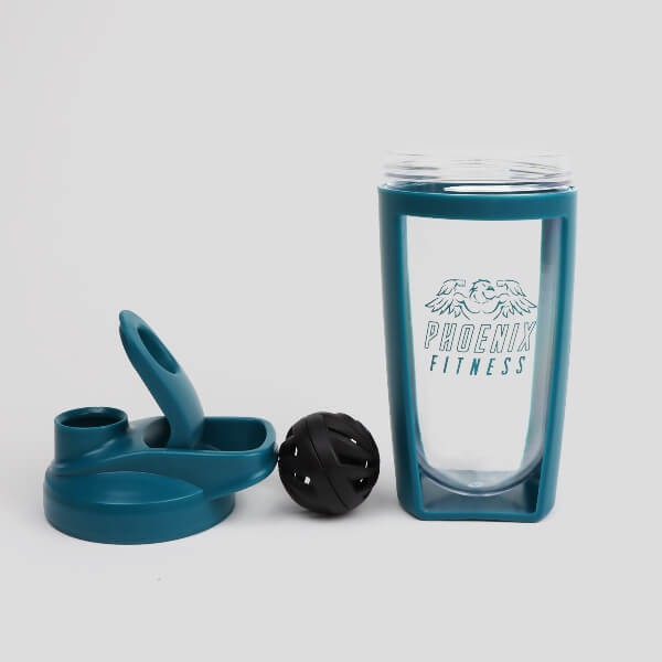 Phoenix Fitness protein shaker teal 700ml (British brand)
