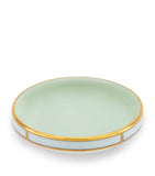 GINORI 1735 Colonna Diva Verde butter dish 10cm - British product