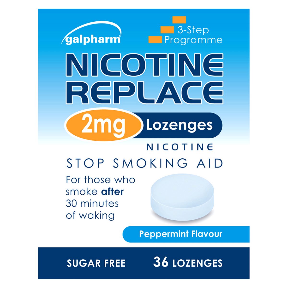 Galpharm Nicotine Replace 2mg Peppermint Flavour 36 Lozenges GOODS Boots   