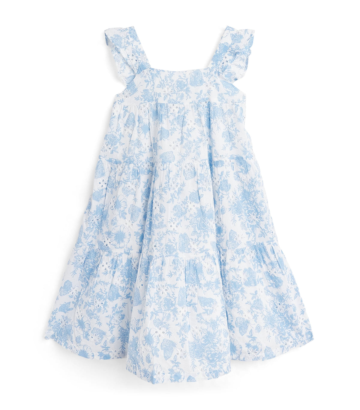 Tartine et Chocolat floral tiered cotton dress for girls aged 2-12 years (British brand)