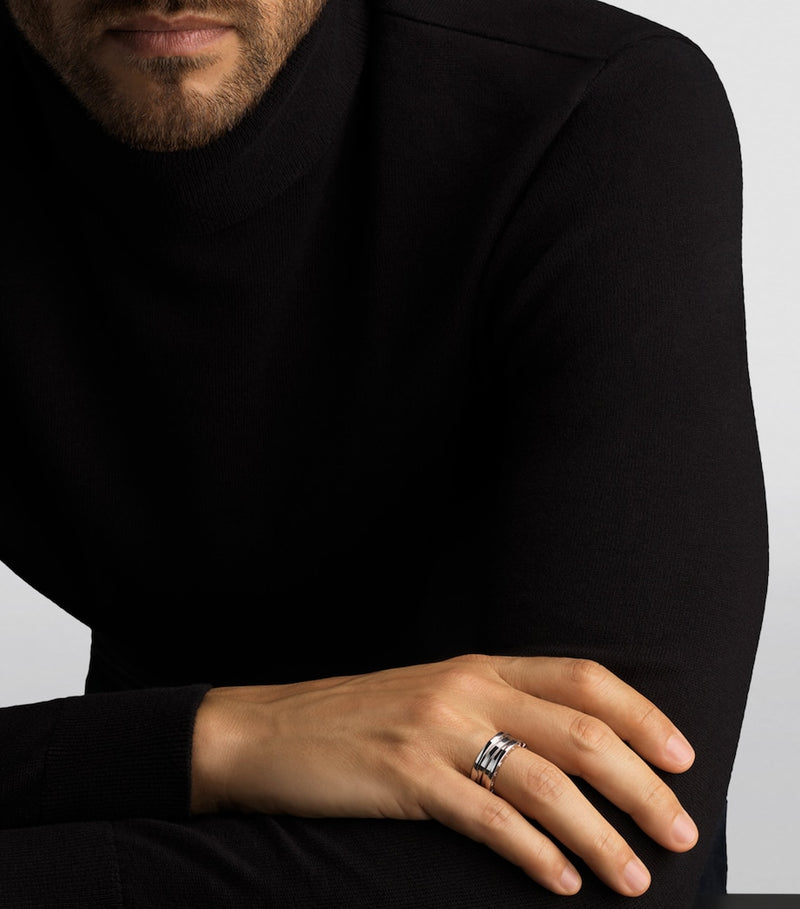 Bvlgari B.zero1 three-band white gold ring - British product