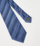 Brunello Cucinelli silk stripe tie (British brand)