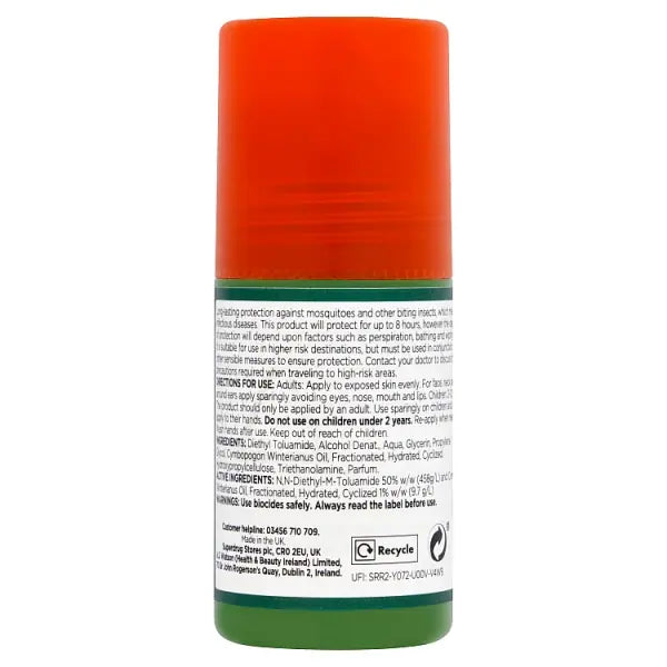 Superdrug Buzz Off Insect Repellent Roll On (British brand)