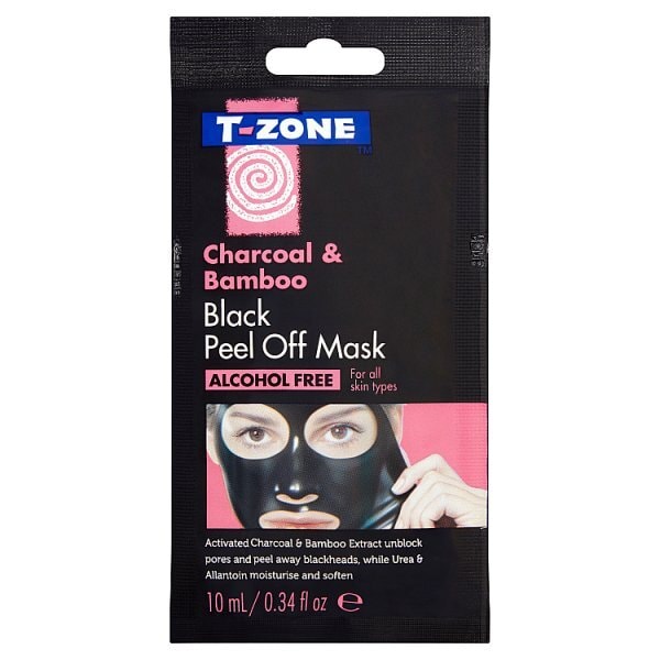 T-Zone Charcoal & Bamboo Black Peel Off Mask 10ml