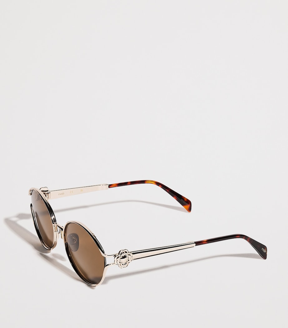 Maje metal round sunglasses, imported from the UK