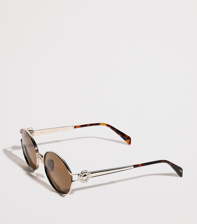 Maje metal round sunglasses, imported from the UK