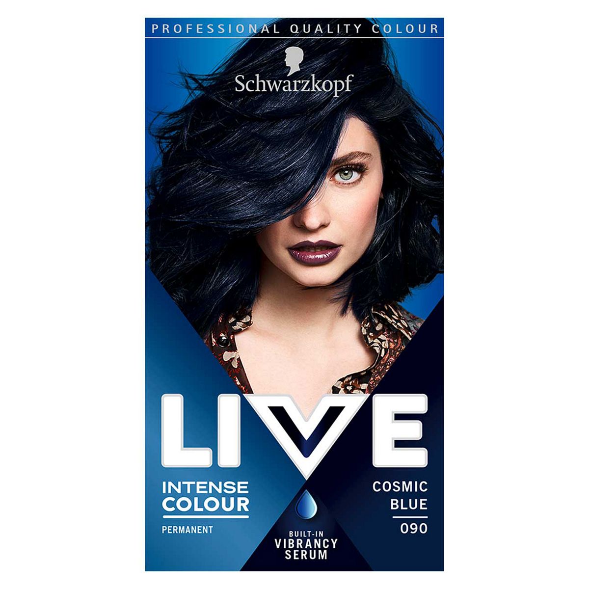 Schwarzkopf LIVE Cosmic Blue 090 Permanent Hair Dye GOODS Boots   