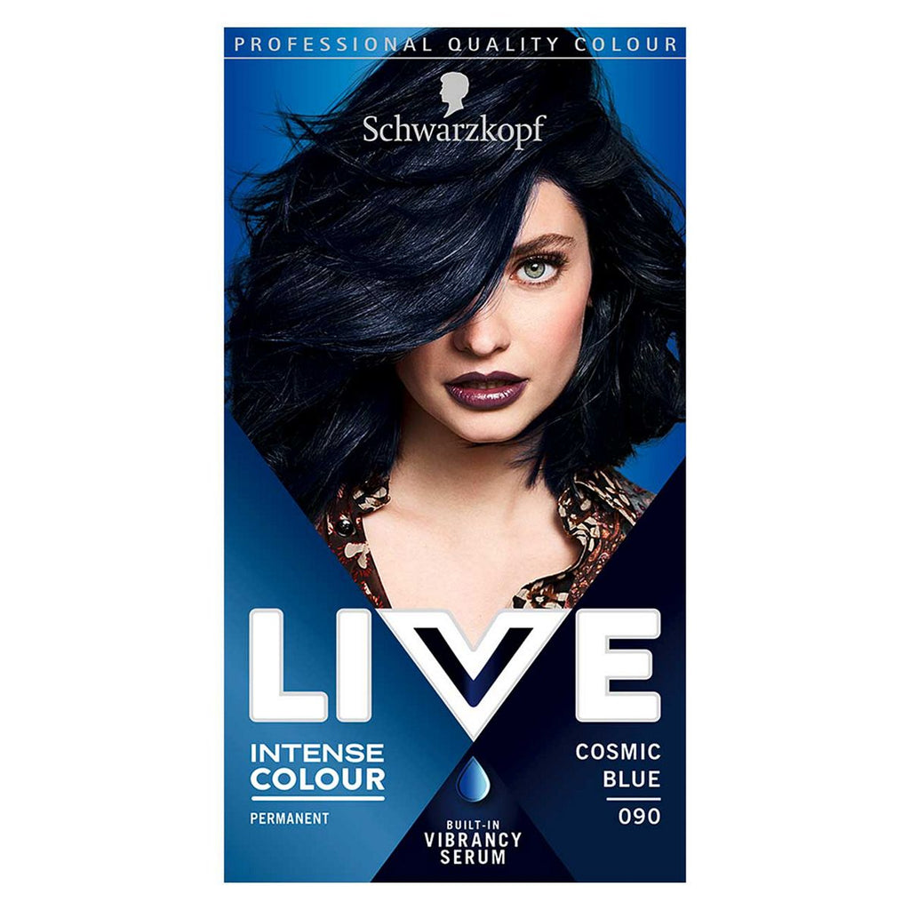 Schwarzkopf LIVE Cosmic Blue 090 Permanent Hair Dye