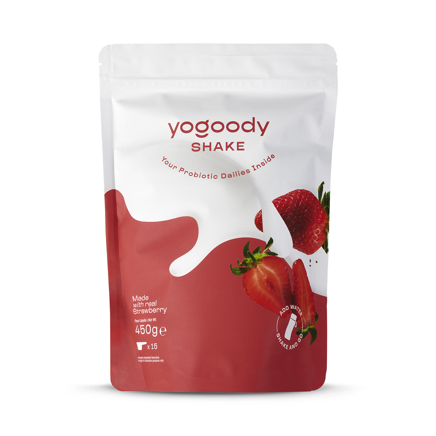 Yogoody probiotic yogurt shake strawberry 450g - British product