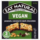 Eat Natural Simply Vegan Peanuts Coconut & Chocolate Bars   3 x 40g Food Cupboard M&S   