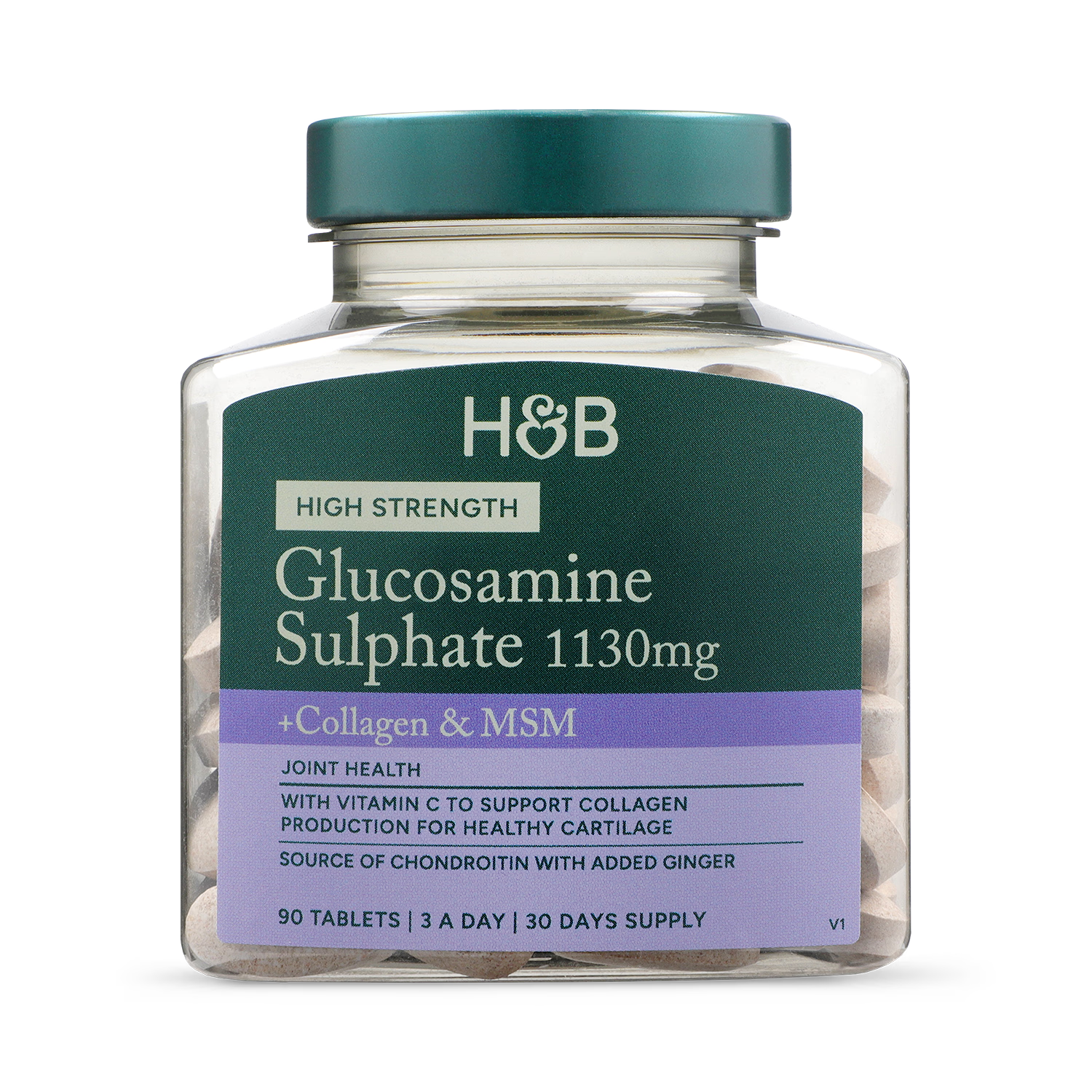 Holland & Barrett glucosamine chondroitin complex 90 tablets, imported from the UK