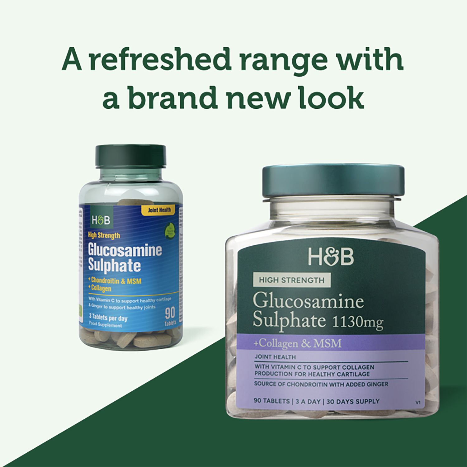 Holland & Barrett glucosamine chondroitin complex 90 tablets, imported from the UK
