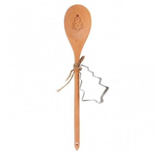 Something Different wooden spoon set Christmas tree design, UK version