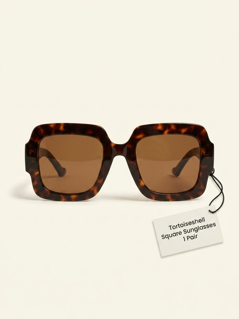 Gucci square-frame acetate sunglasses tortoiseshell (British brand)