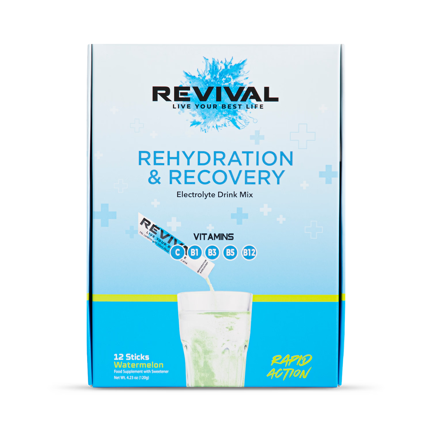 Revival hydration powder watermelon 12 pack, UK version
