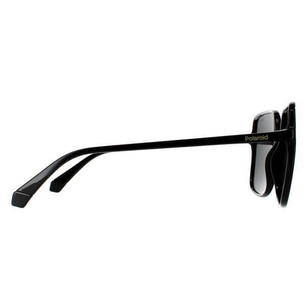 Polaroid black polarized women sunglasses oversized square - British product