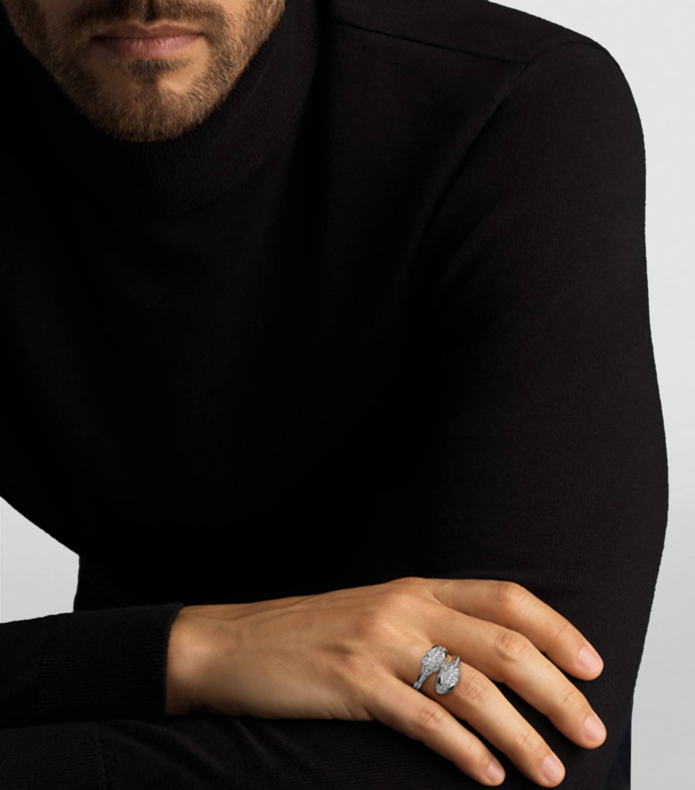 Bvlgari Serpenti Seduttori ring 18kt white gold, UK version