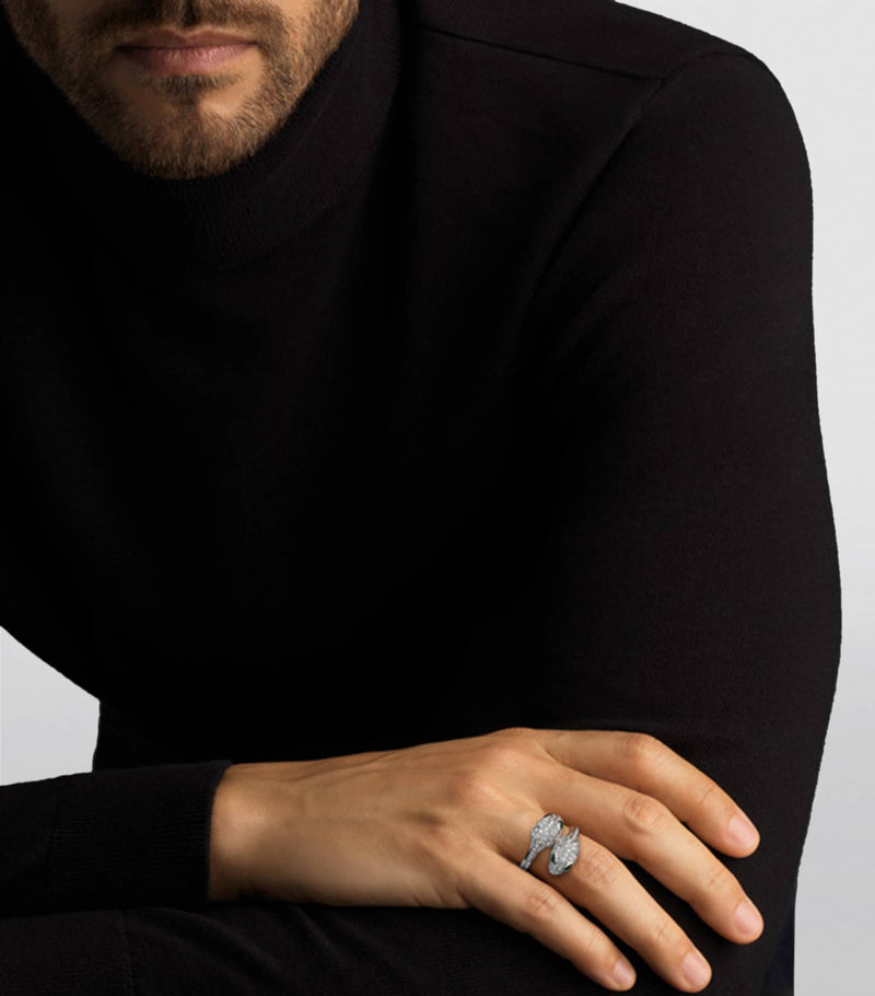 Bvlgari Serpenti Seduttori ring 18kt white gold, UK version