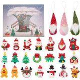 Livingandhome Christmas Advent Calendar mini ornaments 24PCS - British product
