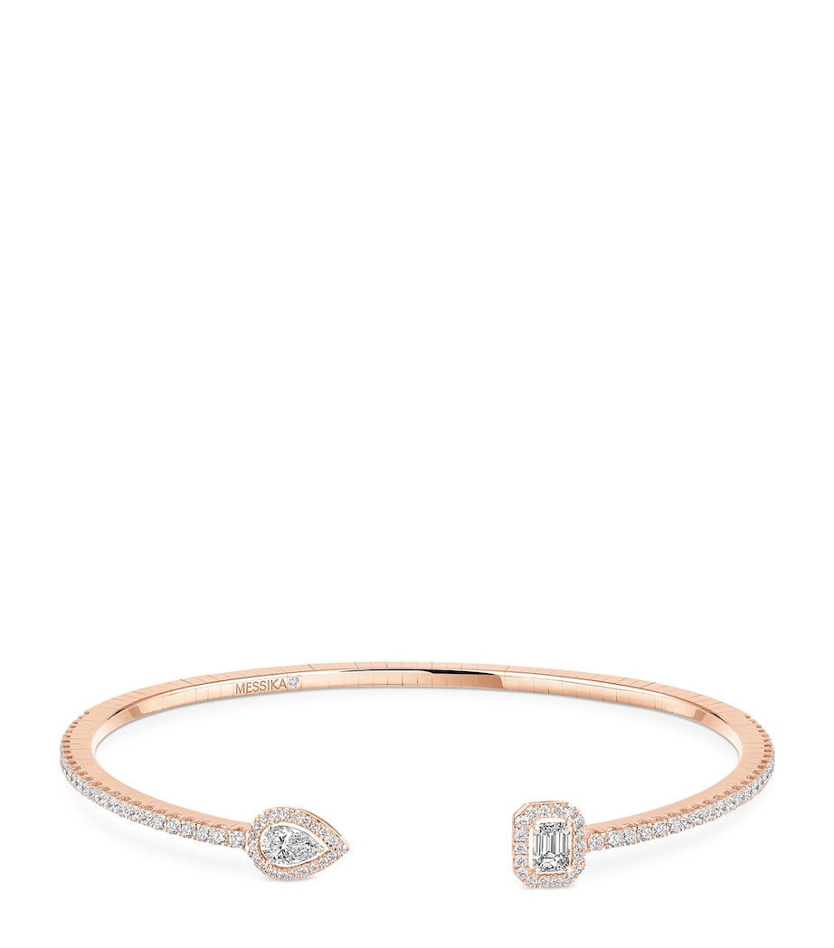 Messika My Twin pink gold diamond bangle 0.85ct, UK version