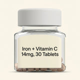 Holland & Barrett Iron & Vitamin C 14mg 30 tablets, UK version