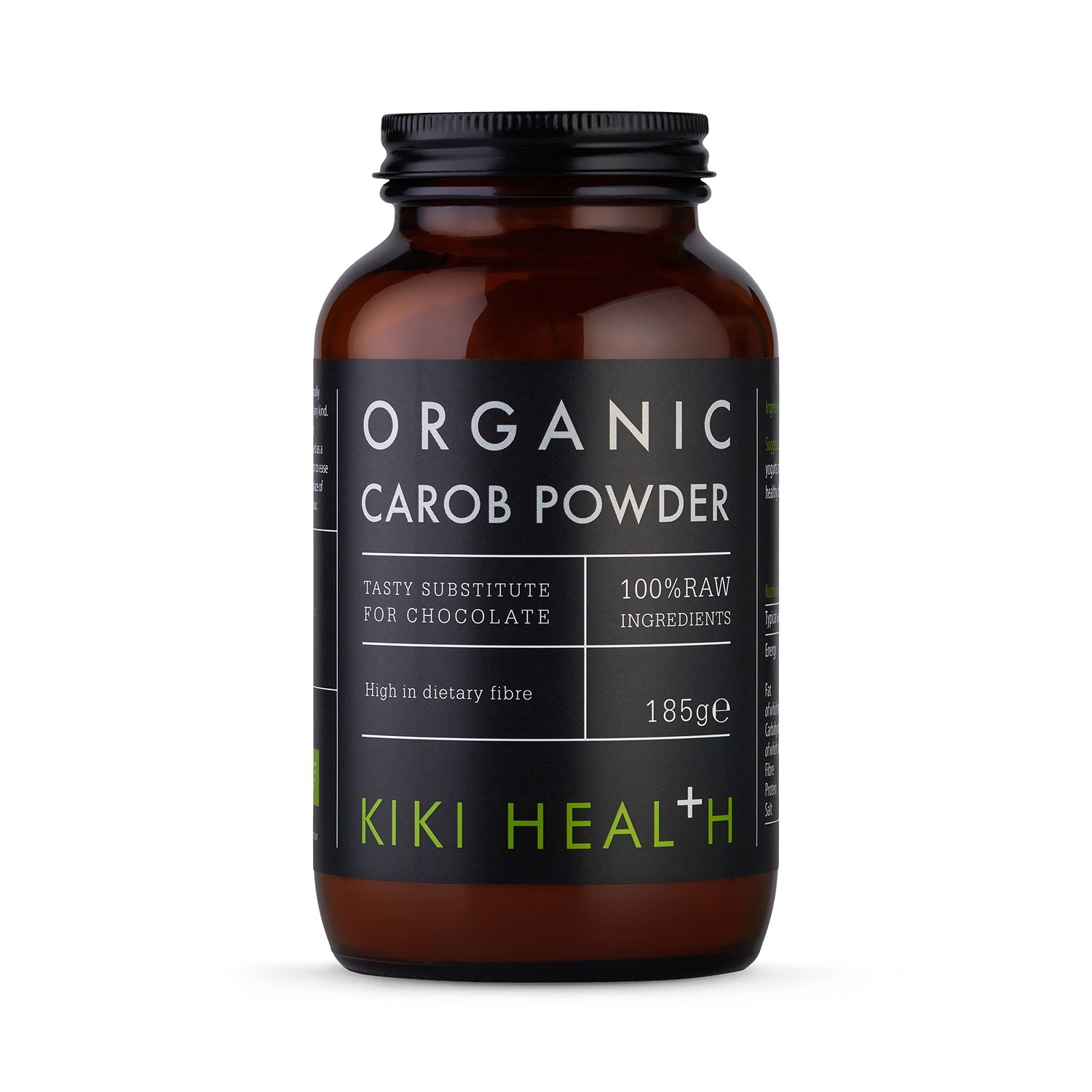 KIKI Health Organic Carob Powder 185g - British product