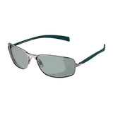 Boots Mens Polarised Sunglasses - Matt Silver and Teal Frame GOODS Boots   